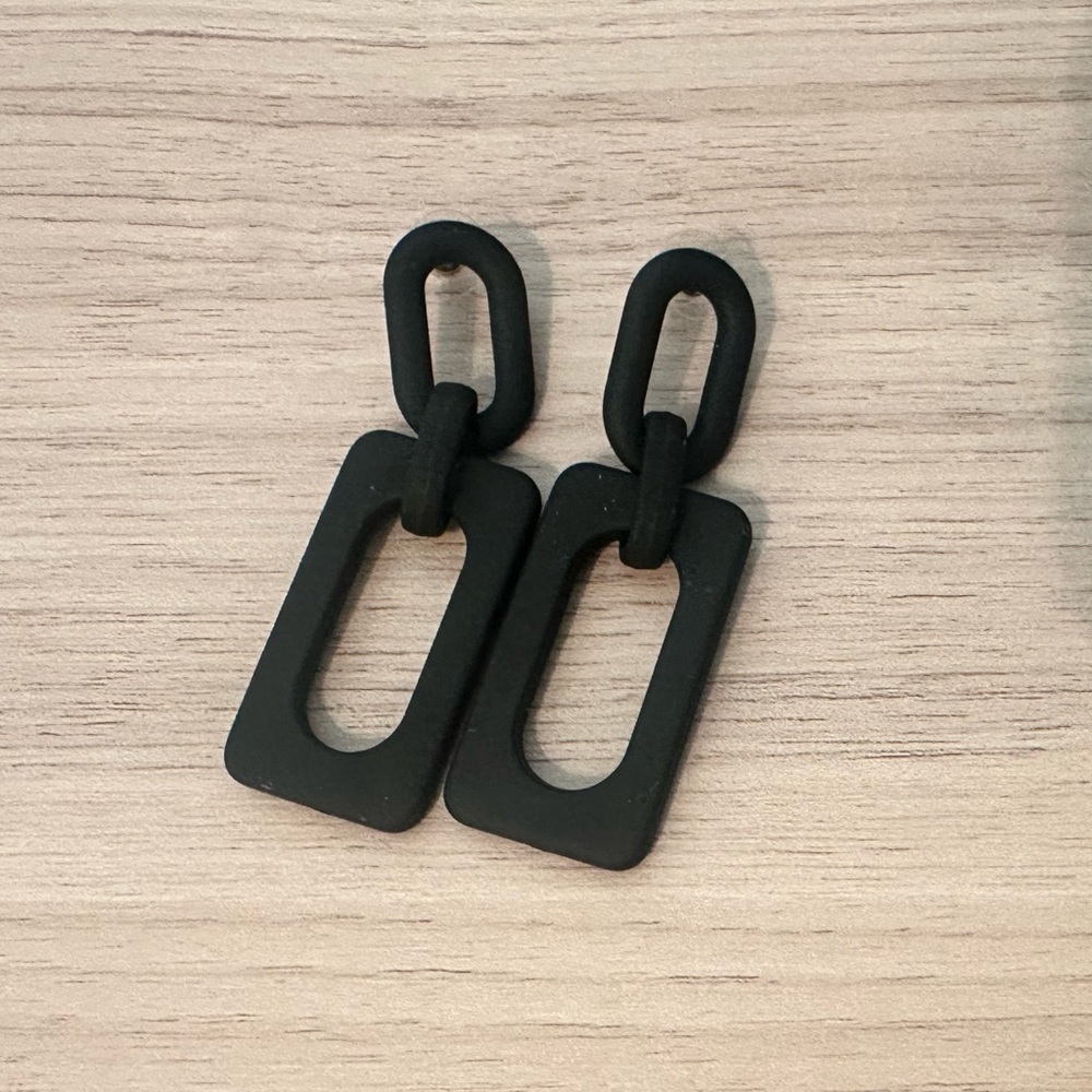 Black Geometric Earrings